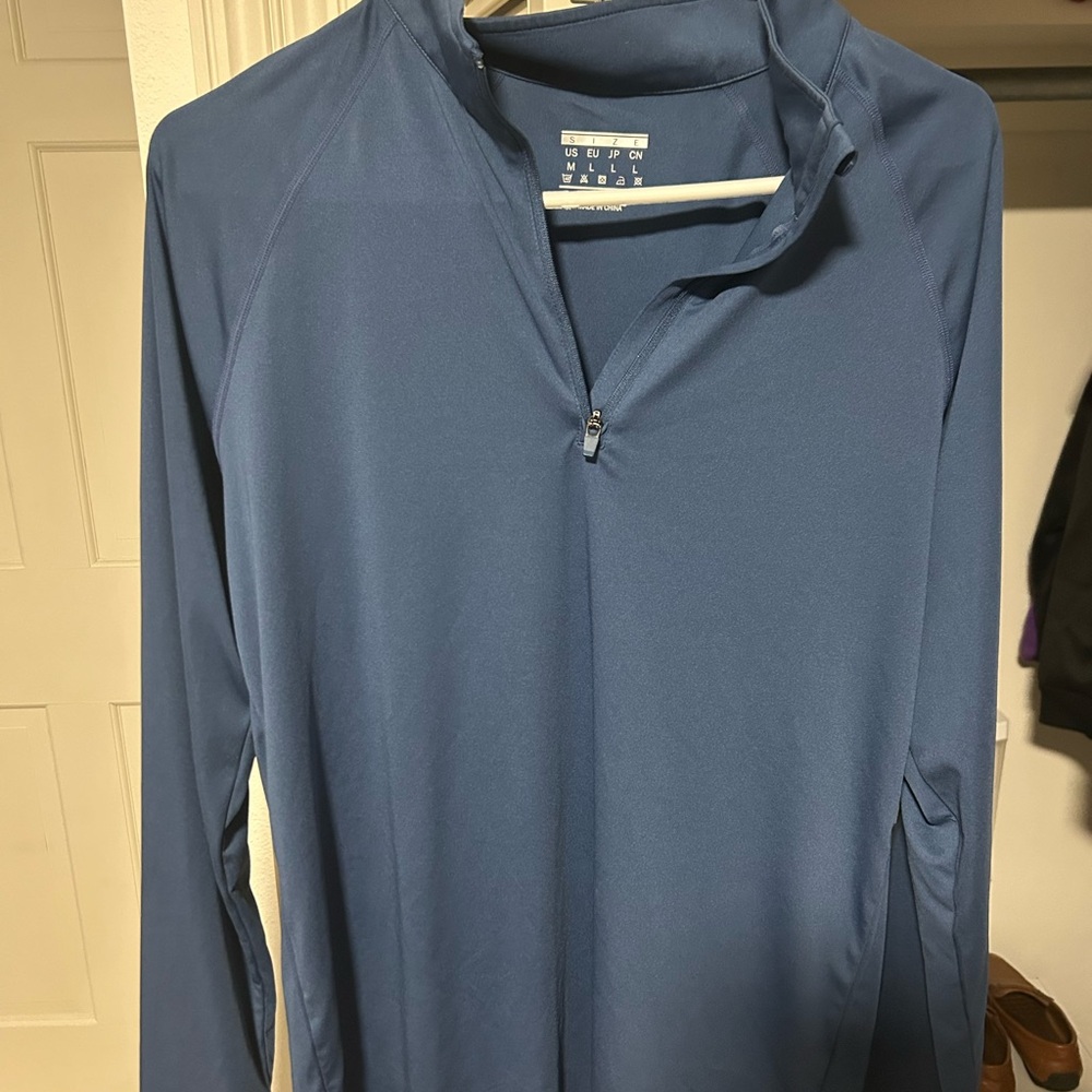 Blue Half-Zip Pullover